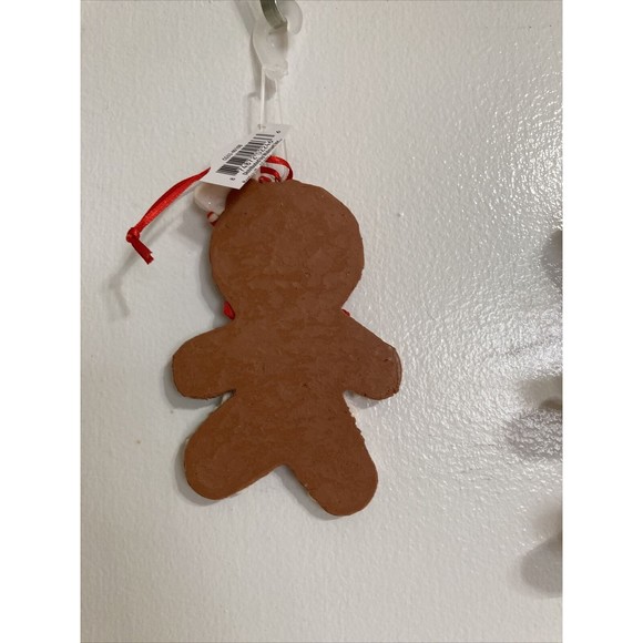 Gingerbread Cookie Girl and Boy Bakers Christmas Holiday Ornaments Set of 2 - Picture 7 of 9